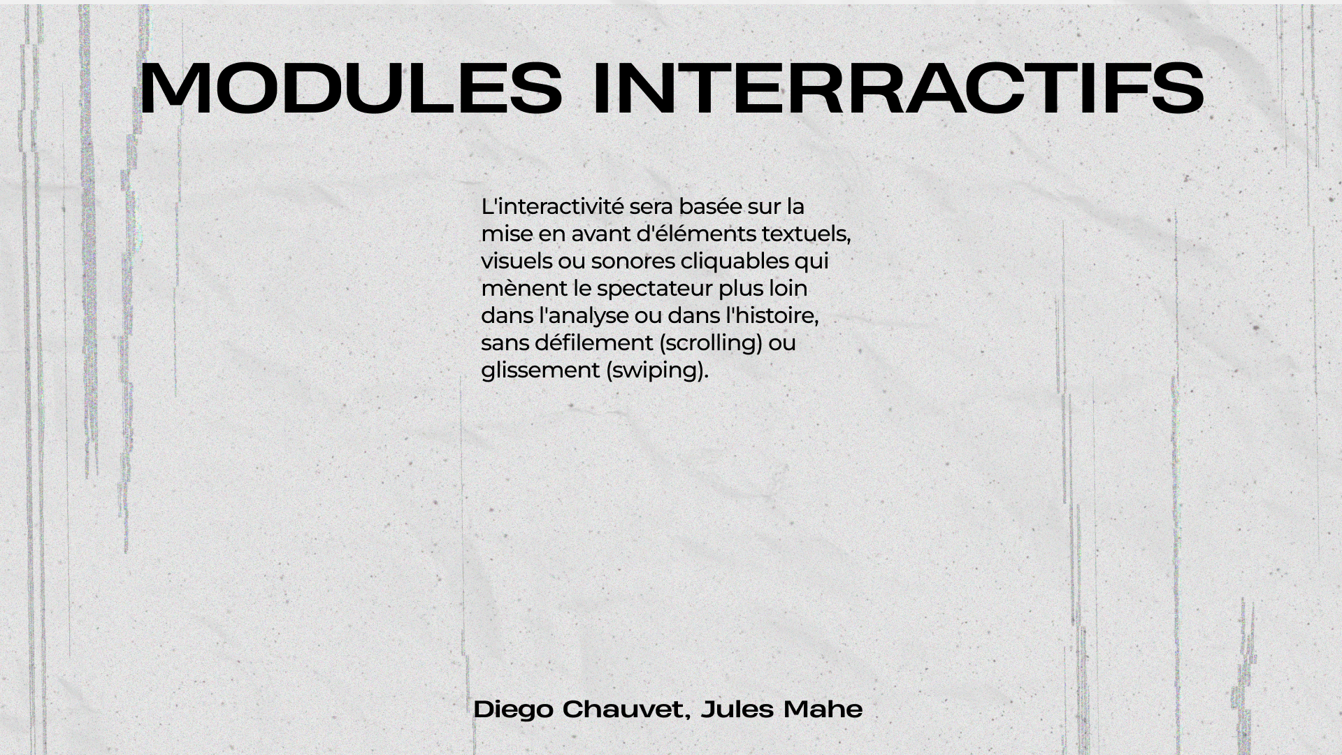 Les modules interactifs du Webdoc Westcoast